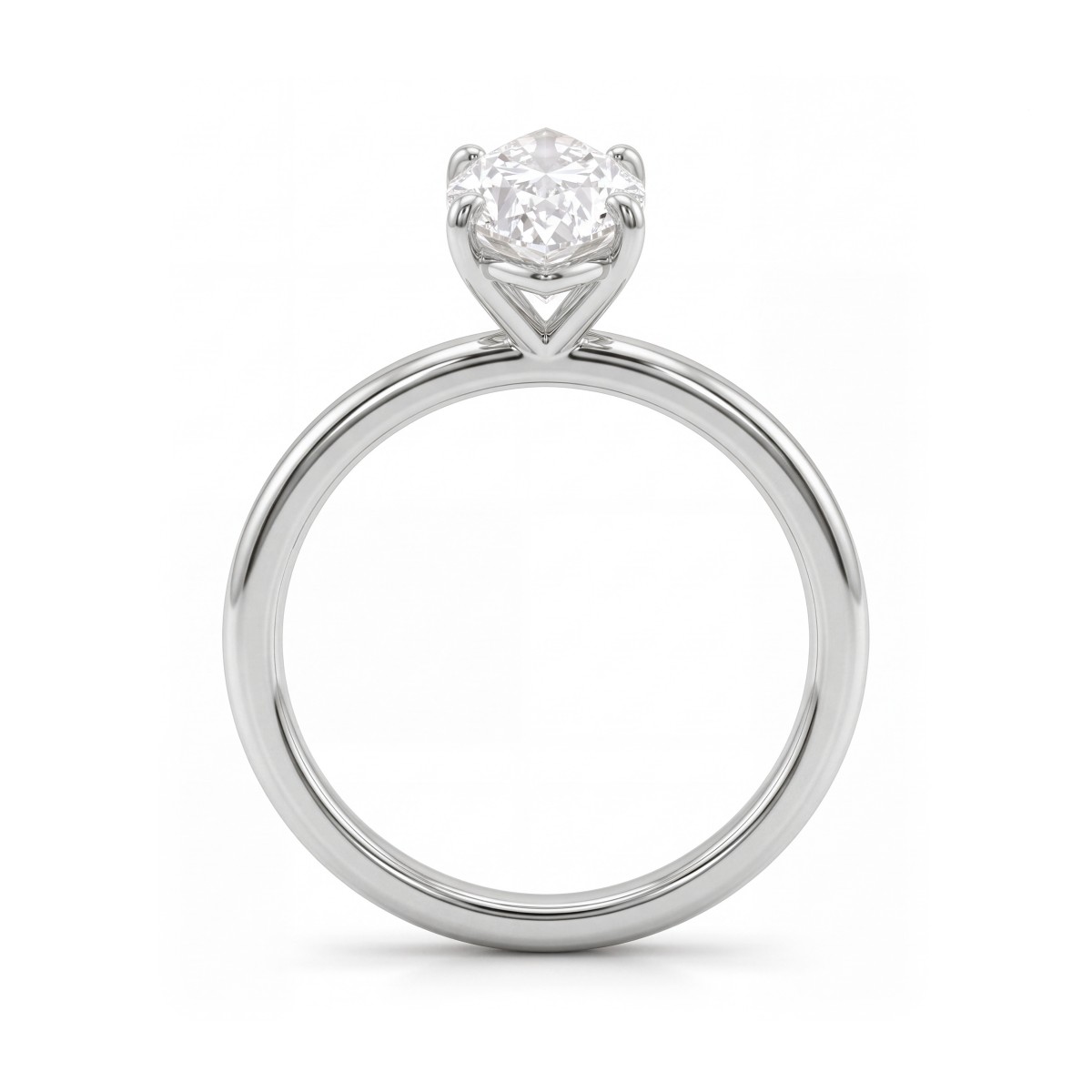 Willow - Marquise Moissanite Solitaire Engagement Ring