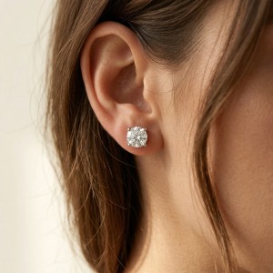 Silver earrings