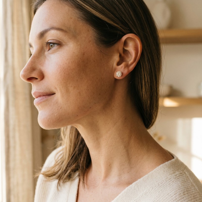 Moissanite earrings