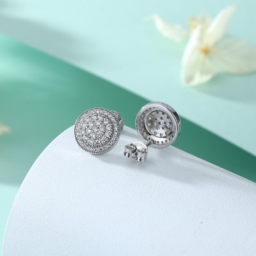 14K Rose Gold Moissanite Earrings