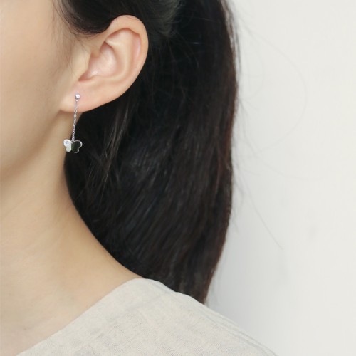 14K Rose Gold Moissanite Earrings