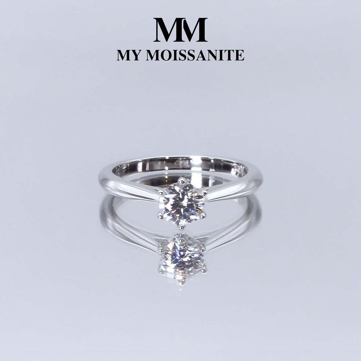 Ella - Solitaire Moissanite Engagement Ring