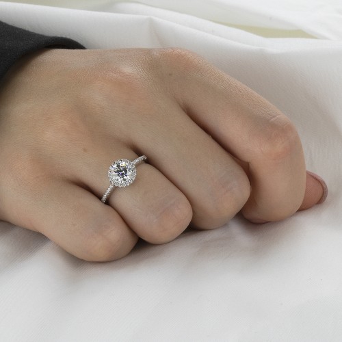 925 Silver Moissanite Rings
