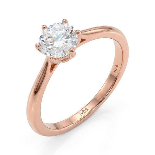 Ella - Solitaire Moissanite Engagement Ring