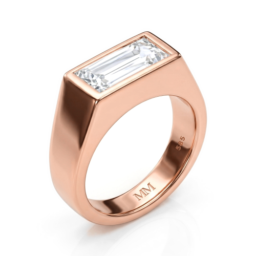 Maxton - Rectangular Moissanite Men's Ring