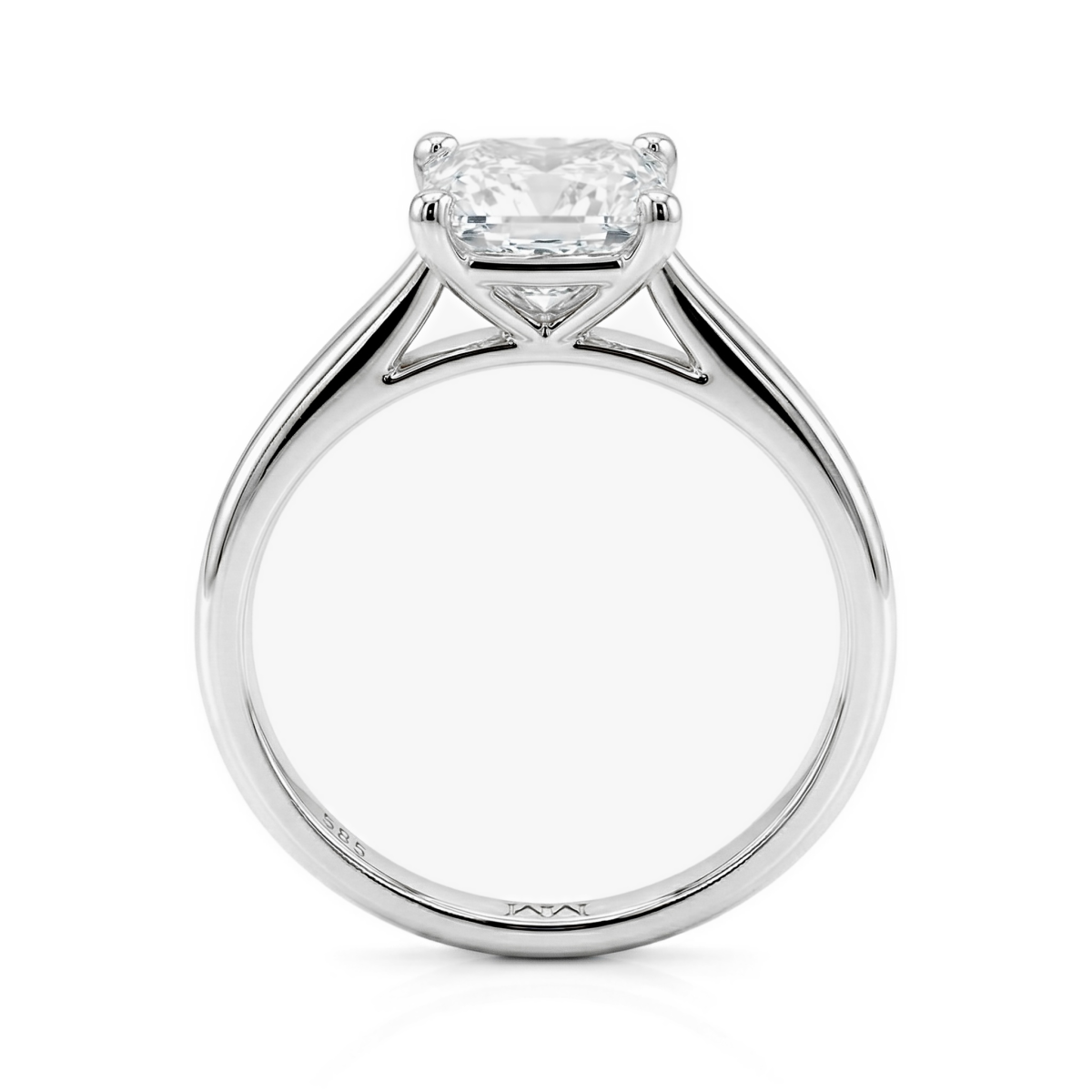 Iris – Princess Solitaire Moissanite Ring
