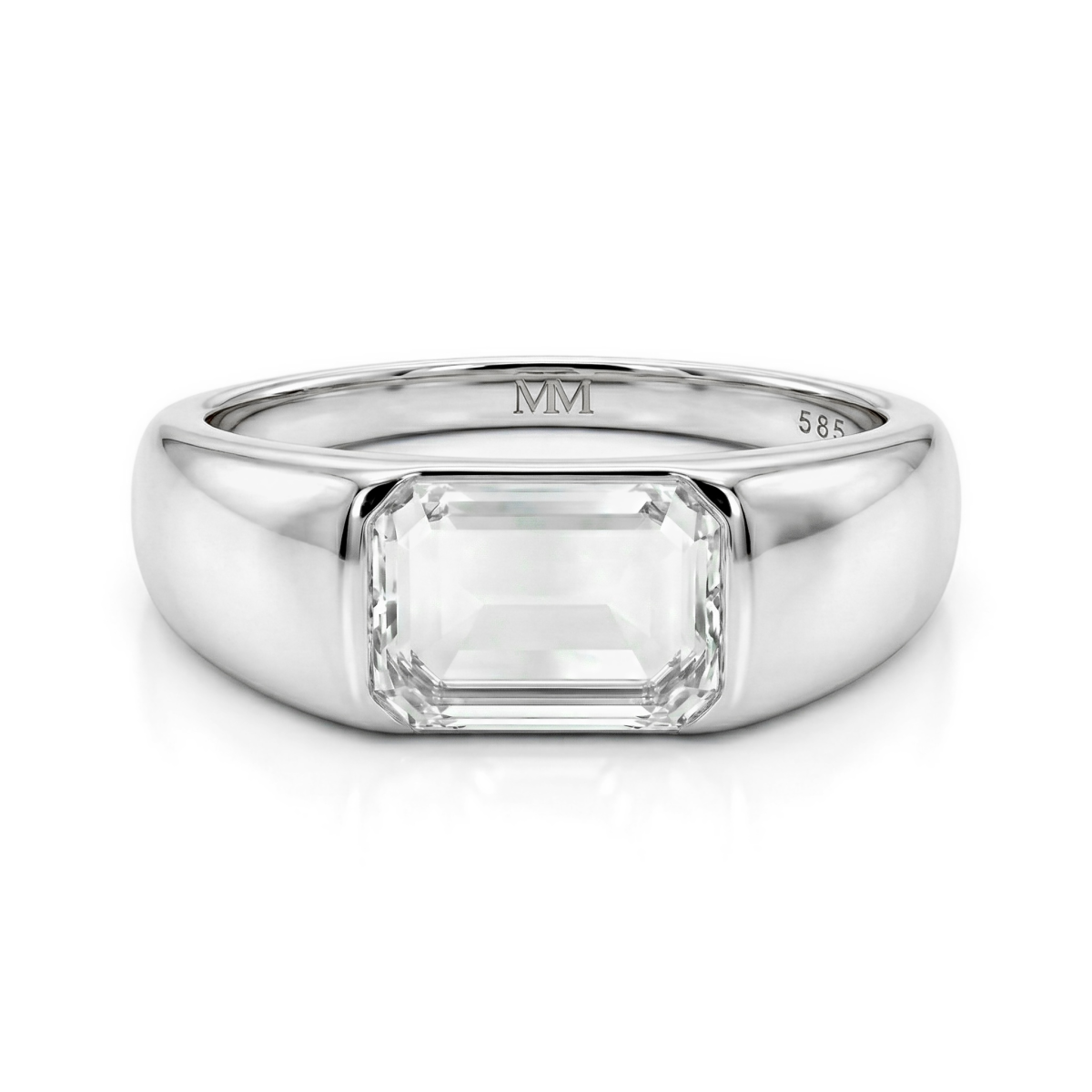 Portraitix - Men’s Portrait Cut Moissanite Ring