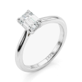 Elysium - Emerald Solitaire Moissanite Ring