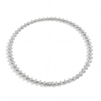 Pentara - Moissanite Tennis Necklace in Pavé Setting