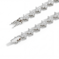 Pentara - Moissanite Tennis Necklace in Pavé Setting