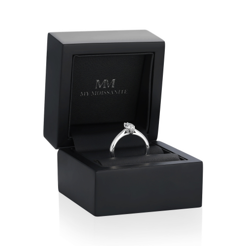 Liana - Marquise Solitaire Moissanite Ring