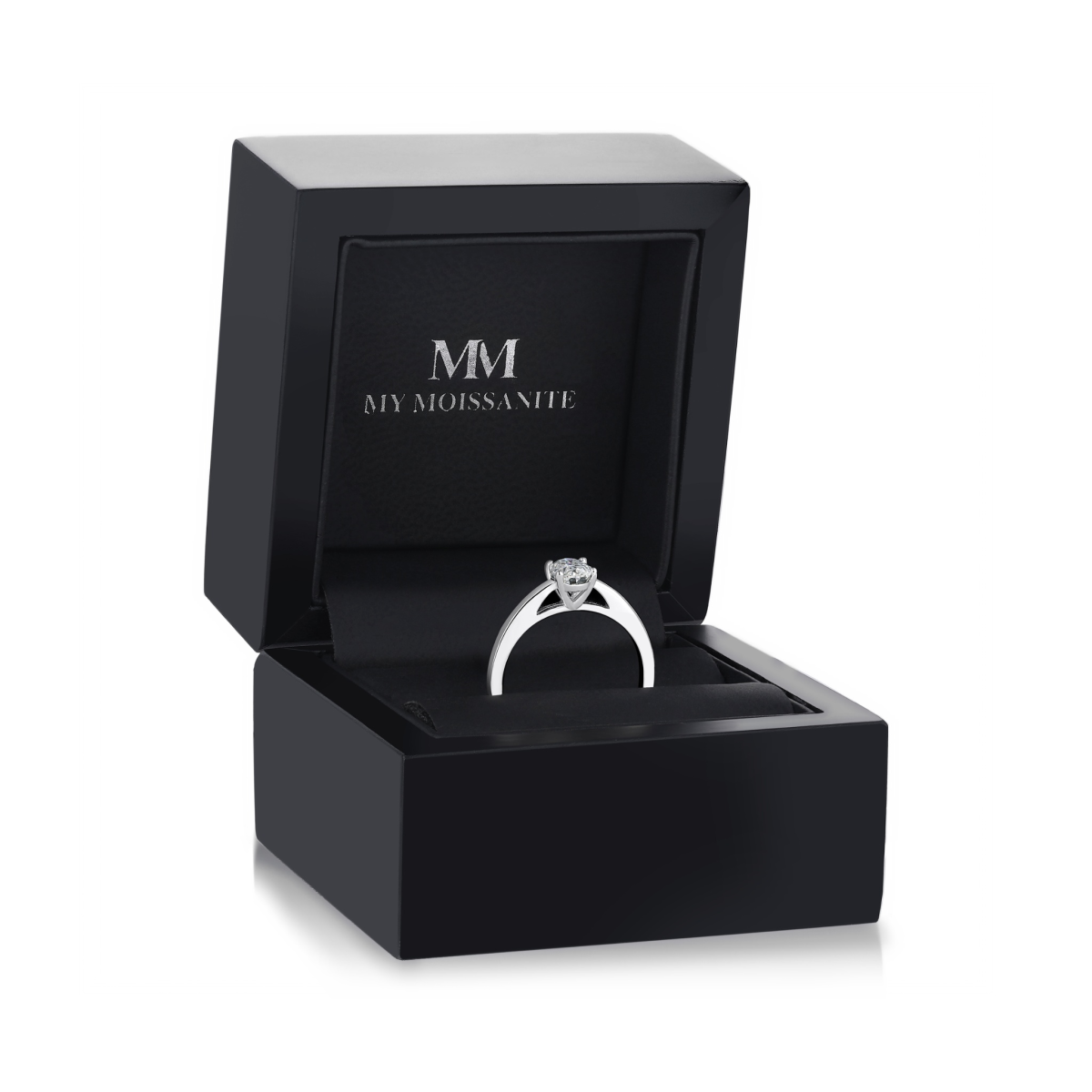 Eloise - Oval Solitaire Moissanite Ring