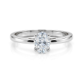 Eloise - Oval Solitaire Moissanite Ring
