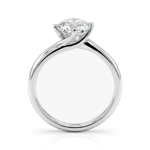 Circline - Classic Round Moissanite Solitaire Engagement Ring