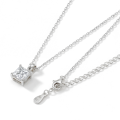 Regent - Princess Cut Moissanite Solitaire Pendant