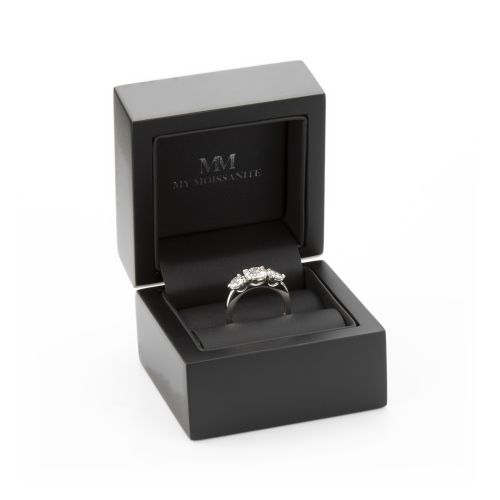 Aventine - Triple Moissanite Ring