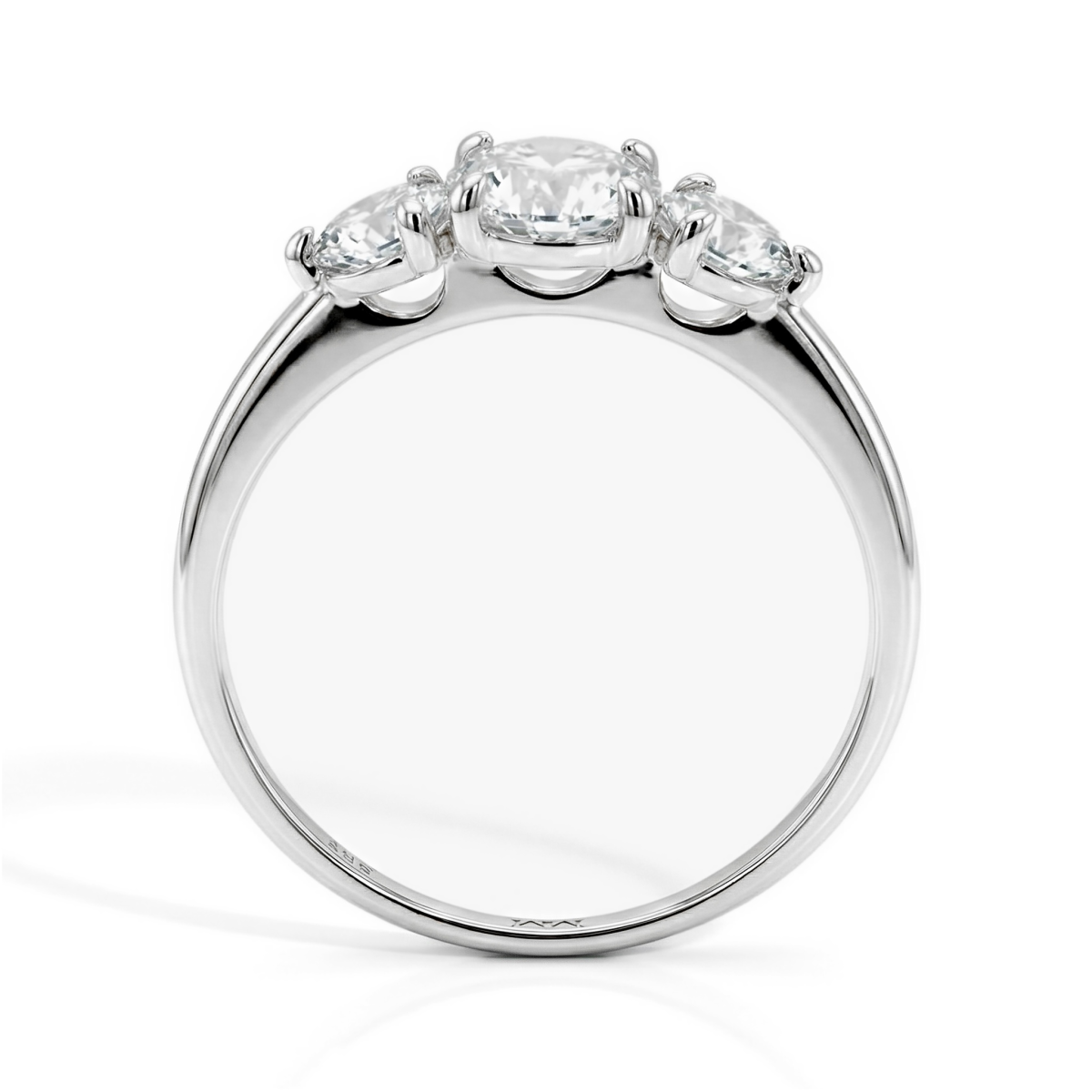 Aventine - Triple Moissanite Ring