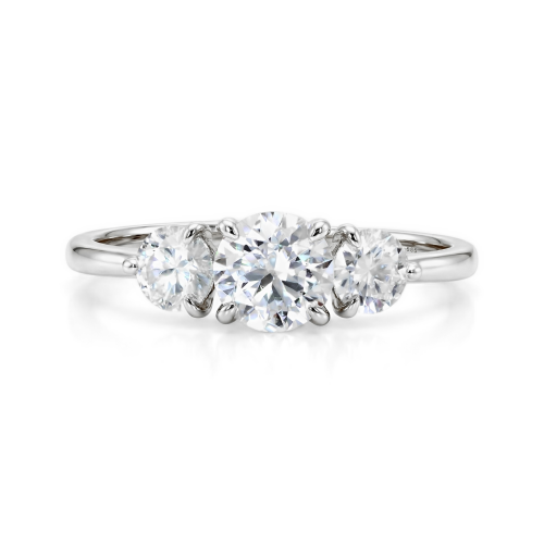 Aventine - Triple Moissanite Ring