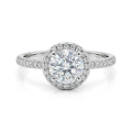 Seraphina - Moissanite Halo Engagement Ring
