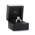 Majestica - Oval Moissanite Ring with Side Stones
