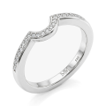 Vespera - Moissanite Bridal Set With Pavé Accents and Split Band