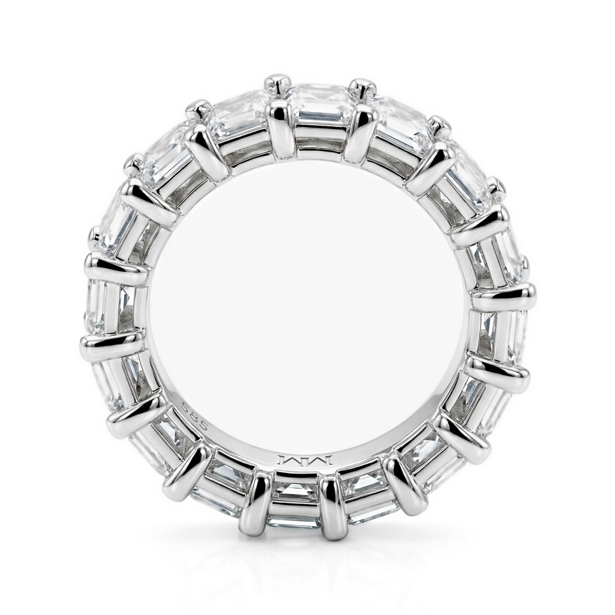 Eterna - Emerald Cut Moissanite Eternity Ring
