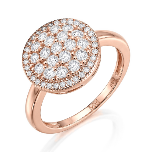 Cirilla - Moissanite Pavé Cluster Ring