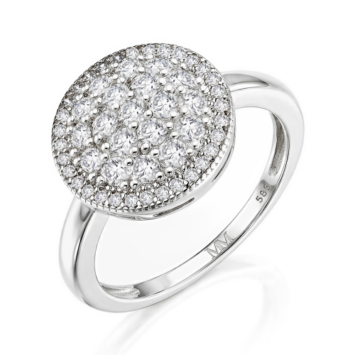Cirilla - Moissanite Pavé Cluster Ring