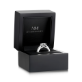Sylphie – Moissanite Engagement Ring with Double Side Stones