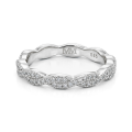 Seraph - Moissanite Eternity Ring with Twisted Pavé Design