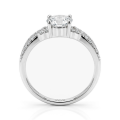 Verity - Moissanite Engagement Ring with Twisted Band