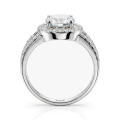 Regalyn - Moissanite Engagement Ring With Halo and Split Shank Design