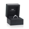 Affection - Heart Cut Moissanite Engagement Ring with Twisted Band