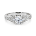 Seraphis - Moissanite Engagement Ring with Side Stones
