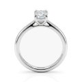 Lustra – Radiant Solitaire Moissanite Ring