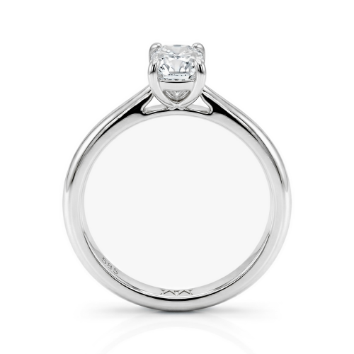 Lustra – Radiant Solitaire Moissanite Ring