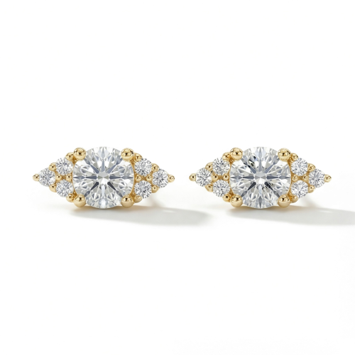 Lustrous - Moissanite Stud Earrings