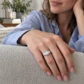 Mosaic - Emerald Cut Five-Stone Moissanite Ring