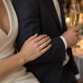 Ondine - Oval Moissanite Ring with Marquise Cluster Shoulders
