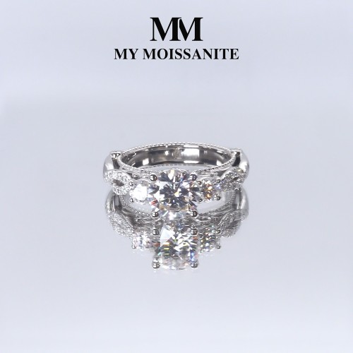 925 Silver Moissanite Rings