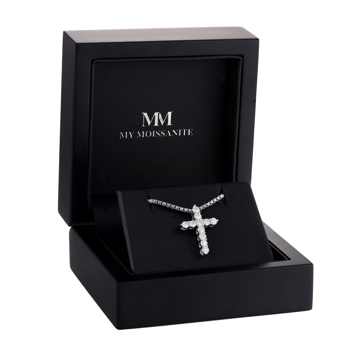 Divinity - Moissanite Cross Pendant