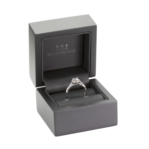 Flexa - Adjustable Halo Moissanite Ring