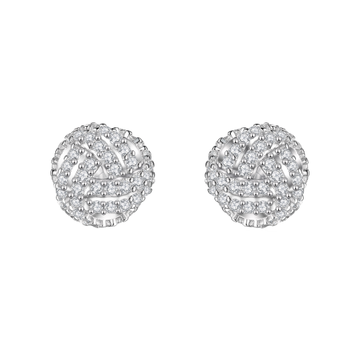 14K Rose Gold Moissanite Earrings