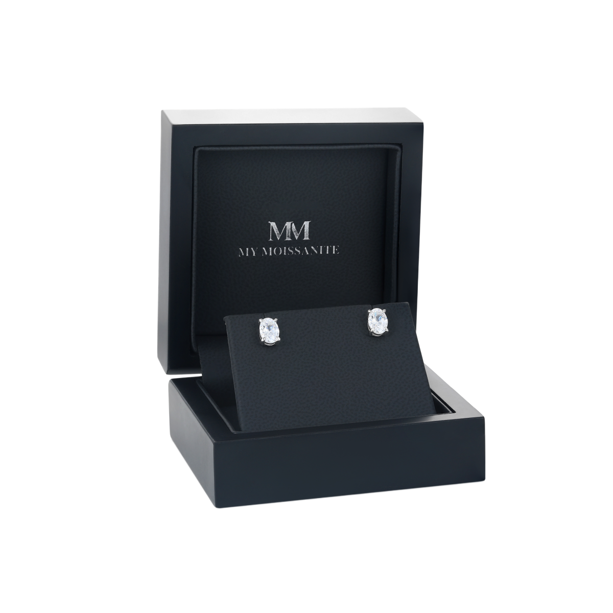 Ovalis – Oval Moissanite Stud Earrings