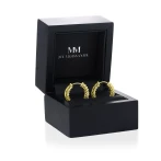 Pristine - Moissanite Petite Hoop Huggie Earrings Pristine - Moissanite Petite Hoop Huggie Earrings