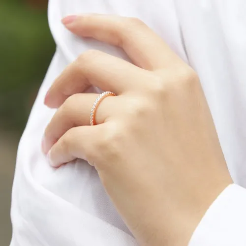 Starlet - Moissanite Eternity Ring - lifestyle