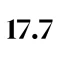 17.7 