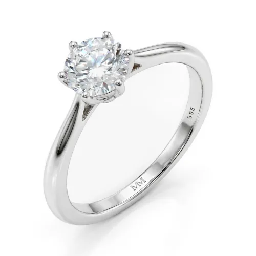 Ella - Solitaire Moissanite Engagement Ring