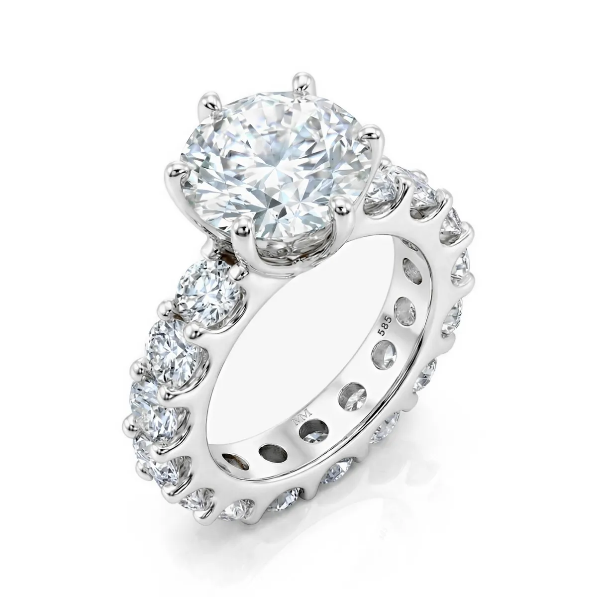 Solstice - Grand Eternity Moissanite Engagement Ring