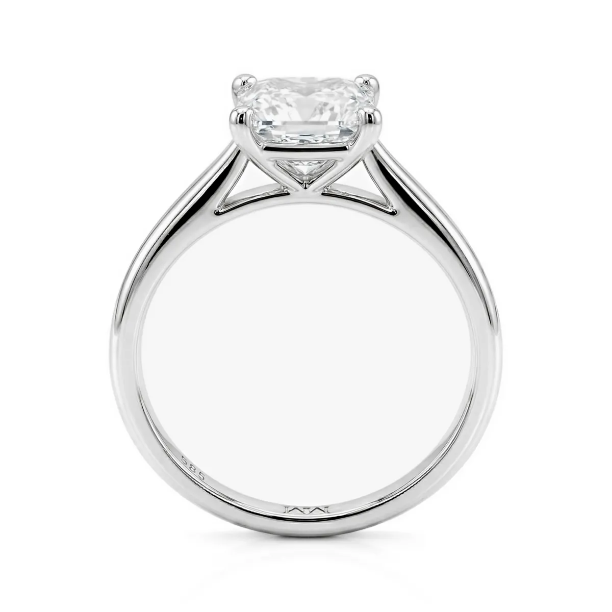 Iris – Princess Solitaire Moissanite Ring